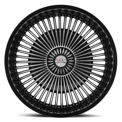 Cavallo Clv-41 Gloss Black & Machined 22x9.5 (+15) 5x115