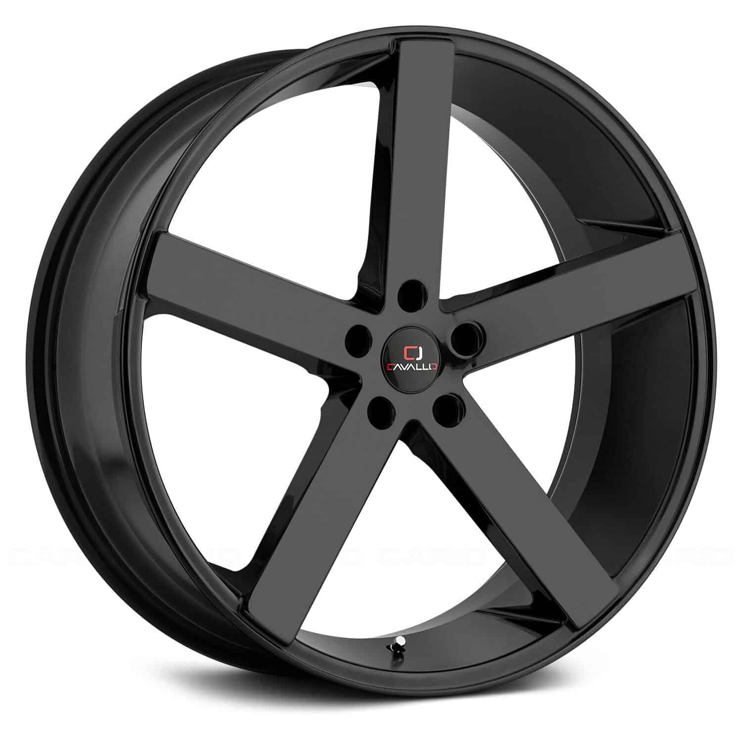 Cavallo CLV-5 Gloss Black 24x9 (+30) BLANK/