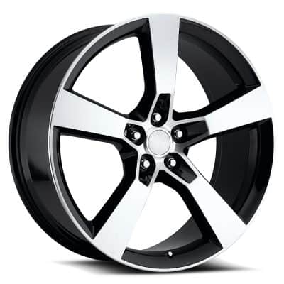 OE Revolution  119  Gloss Black and Machined face  20x9  (+20)  5x115/