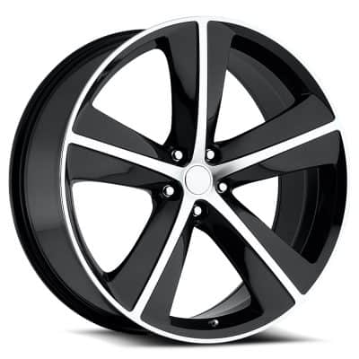 OE Revolution  123  Gloss Black and Machined face  20x9  (+20)  5x115/