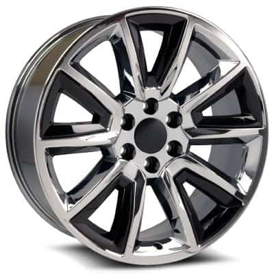 OE Revolution C-08 Chrome with Black Insert 24x10 (+31) 6x139.7/