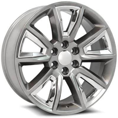 OE Revolution C-08 Silver with Chrome Insert 24x10 (+31) 6x139.7/