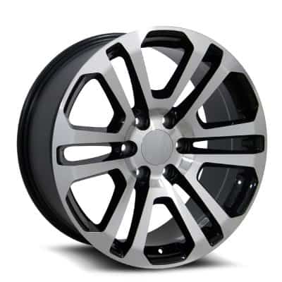 OE Revolution  G-08  Gloss Black and Machined face  20x9  (+24)  6x139.7/