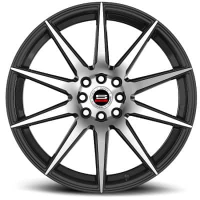 Spec-1 Sp-51 Gloss Black & Machined 20x8.5 (+38) 5x112
