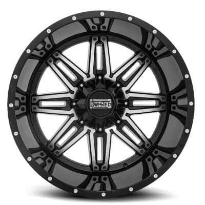 Twisted Wheels  T-25  Black and Machined  20x10  (-12)  5x114.3/5x127