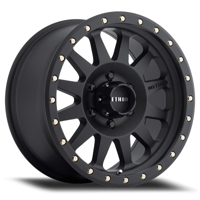 Method Racing 304 Double Standard Matte Black 18x9 (-12) 8x165.1