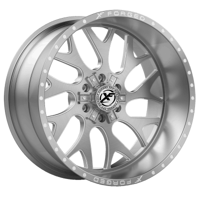XF Offroad Forged  XFX-301  Brushed with Milled Windows  24x14  (-76)  5x127/5x139.7