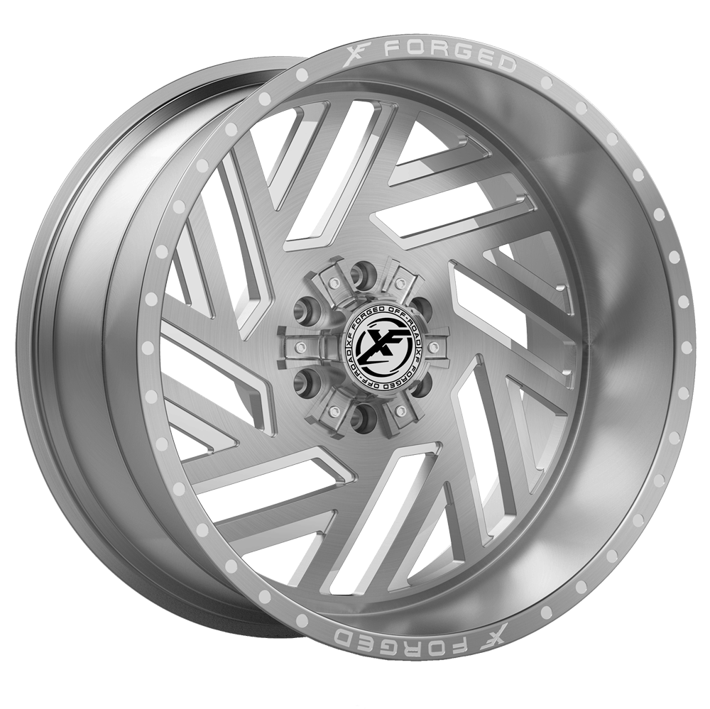 XF Offroad Forged XFX-304 Brushed with Milled Windows 26x14 (-76) 5x127/5x139.7
