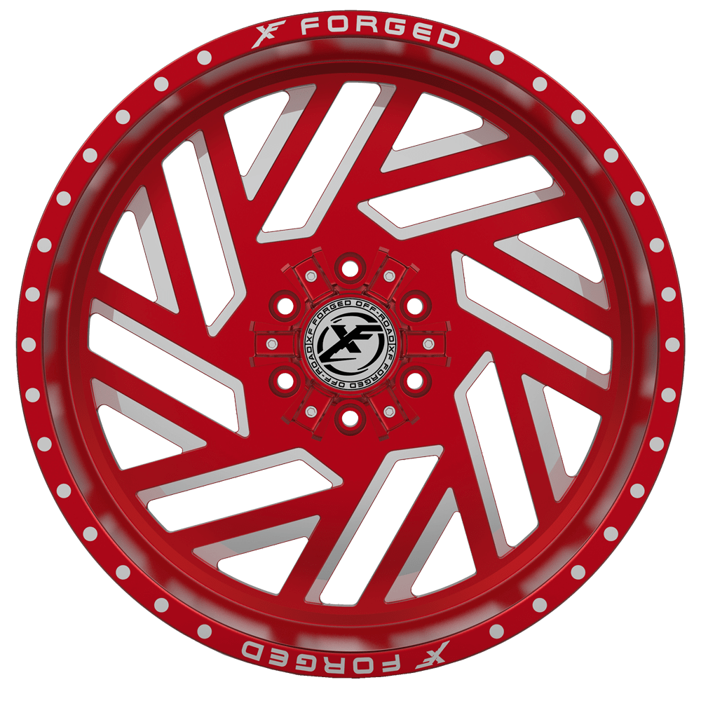 XF Offroad Forged XFX-304 Red with Milled Windows 20x10 (-12) 6x135/6x139.7 - Image 2