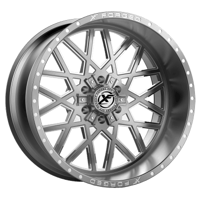 XF Offroad Forged  XFX-307  Brushed with Milled Windows  24x14  (-76)  5x127/5x139.7