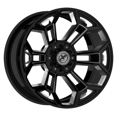 XF Offroad Forged  XFX-308  Black with Milled Windows  20x10  (-12)  5x114.3/5x127