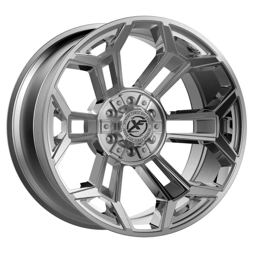 XF Offroad Forged XFX-308 Brushed with Milled Windows 26x14 (-76) 5x127/5x139.7
