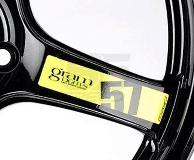 Gram Lights 57DR/57CR Spoke Sticker Luminous Yellow (2 PCS)