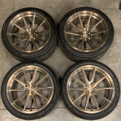 Vertini RF1.3 Brushed Bronze Wheels and Tires