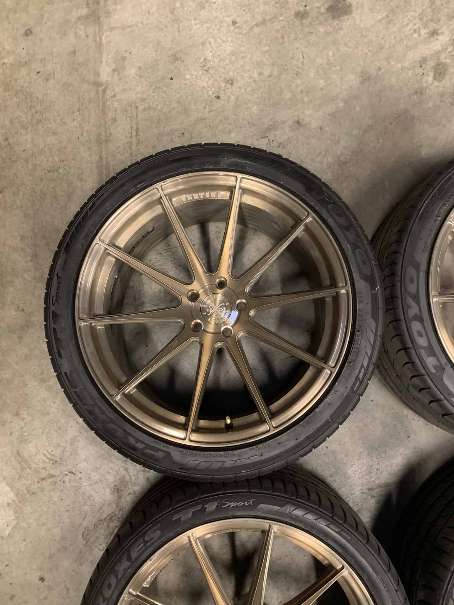 Vertini RF1.3 Brushed Bronze Wheels and Tires - Image 5