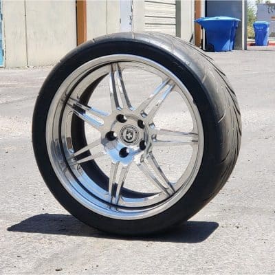 HRE 841R Three Piece Polished Wheels and Tires