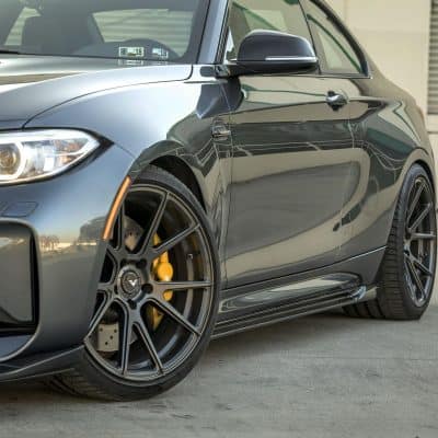 Vorsteiner BMW F87 M2 VRS Aero Side Skirts Carbon Fiber PP 2x2 Glossy