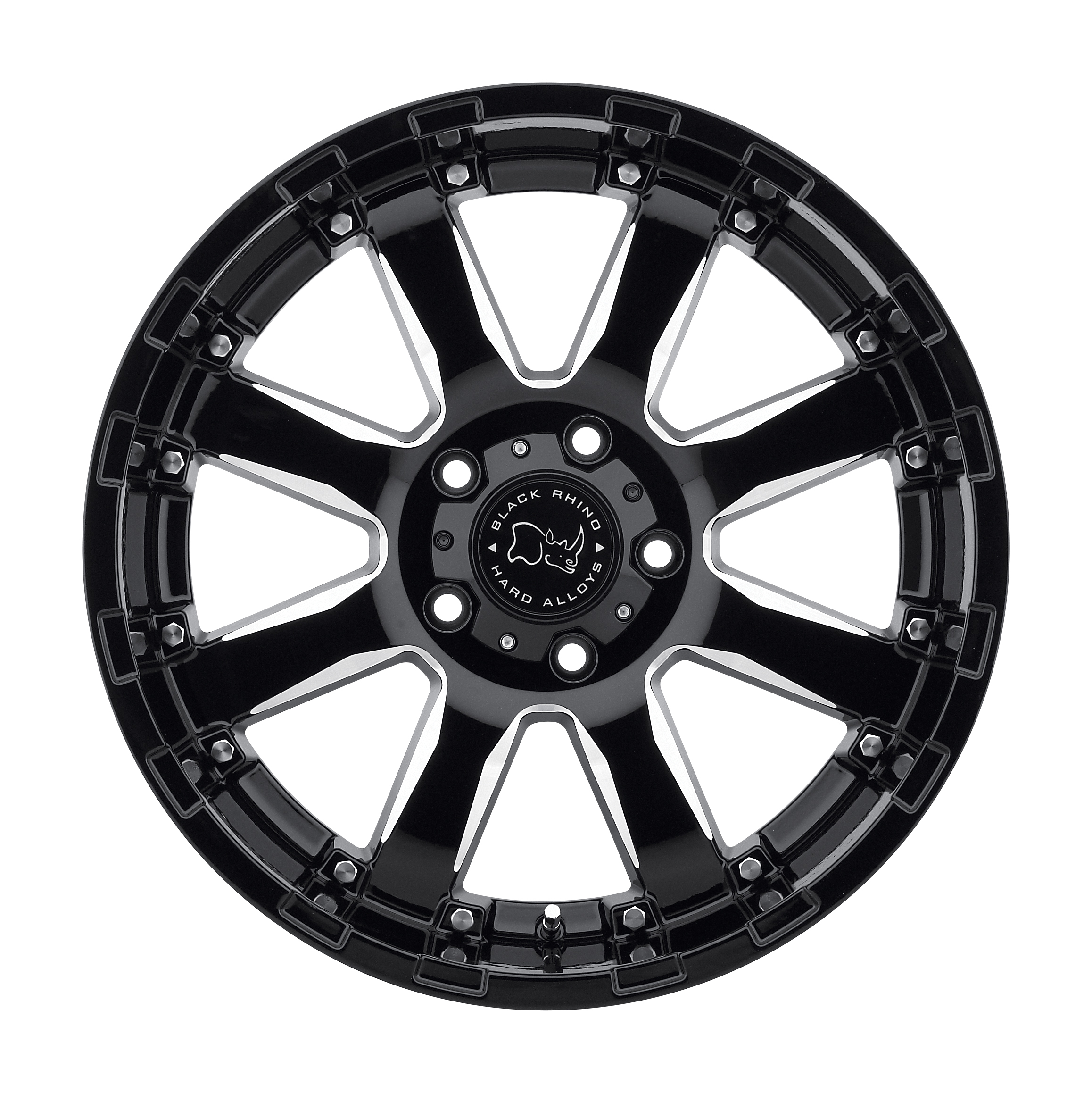 Black Rhino Sierra Gloss Black With Milled Spokes | Lowest Prices