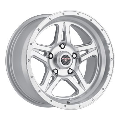 Level 8 Strike 5 Matte Silver W/ Machined Cut Lip 20x9 (+12) 5x150