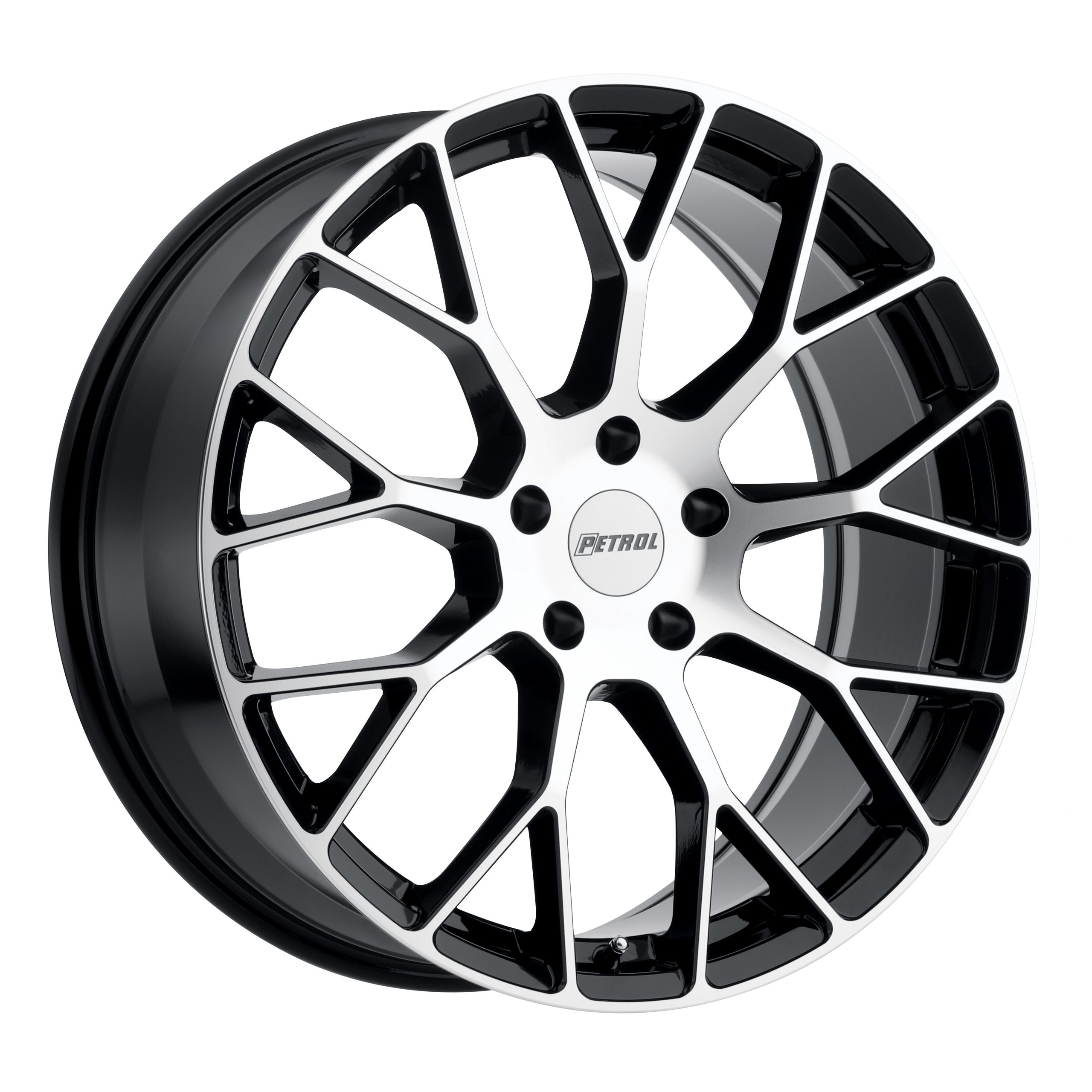 Petrol P2B Gloss Black With Machine Face | Lowest Prices | Extreme Wheels