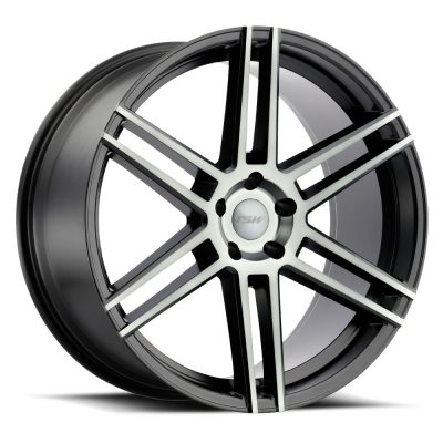Tsw Autograph Gloss Black W/ Mirror Cut Face 22x10.5 (+44) 5x112