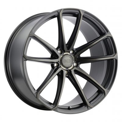 Xo Madrid Matte Black W/ Milled Spoke & Brushed Tinted Face 19x9.5 (+40) 5x120