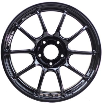 Advan  RZII  Racing Gloss Black  18x9  (+52)  5x100