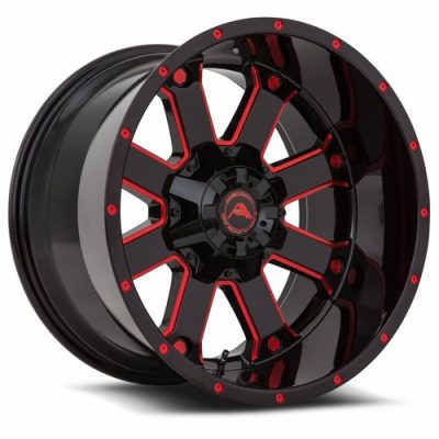 American Off-Road  A108  BMI-Red  20x10  (+-24)  5x5/5x127