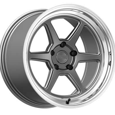 Kansei Roku Matte Grey Machine Lip 18x10.5 (+12) 5x114.3