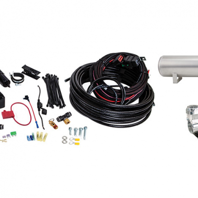 Air Lift Performance 3P (3/8 Air Line 4 Gal 5-Port Polished Aluminum Tank VIAIR 444C Comp)