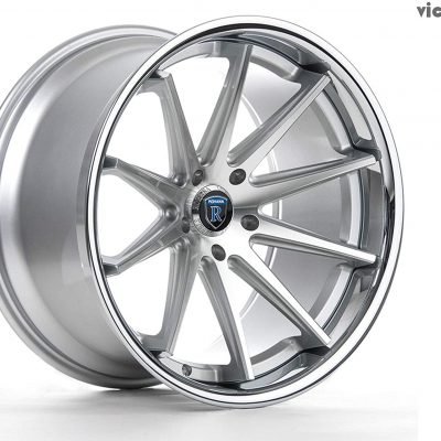 Rohana  RC10  Machine Silver with Chrome Lip  19x8.5  (+42)  5x112