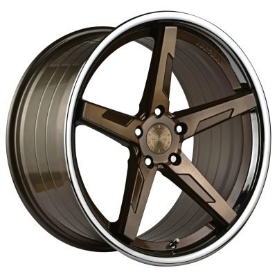 Vertini  RFS1.7  Dual Bronze Center Chrome Lip  22x10.5  (+28)  5x127
