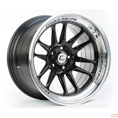 Cosmis  XT-206R  Black with Machined Lip  17x8  (+30)  5x114.3