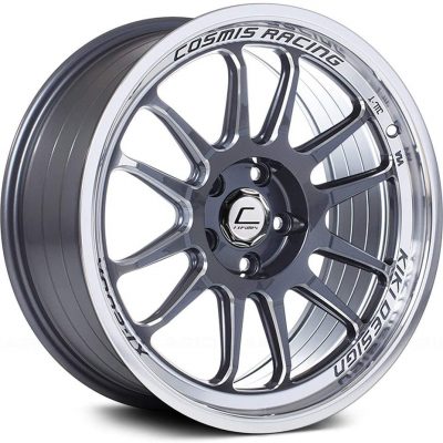 Cosmis  XT-206R  Gun Metal with Machined Lip  17x8  (+30)  5x100