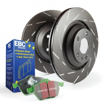 Dodge Charger 12-18 EBC Brake Kit S4 Signature Slotted rotors and Pads