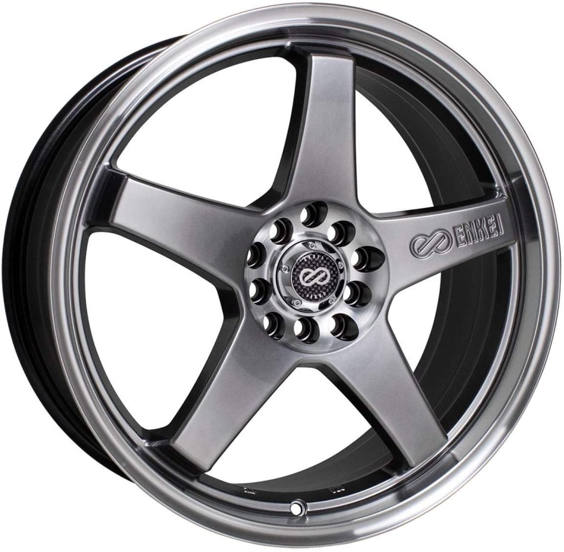 Enkei EV5 Hyper Black with Machined Lip 17x7 (+45) 4x100/4x108
