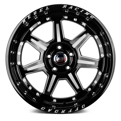 Rebel Racing Offroad  Phantom  Black Machined  20x10  (-19)  5x127