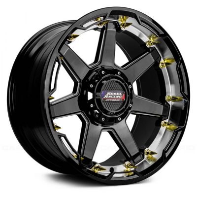 Rebel Racing Offroad  Scorpion  Black Machined  20x10  (-18)  6x135/6x139.7