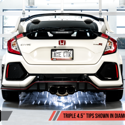 AWE Tuning 2017+ Honda Civic Type R Touring Edition Exhaust w/Front Pipe & Triple Diamond Black Tips