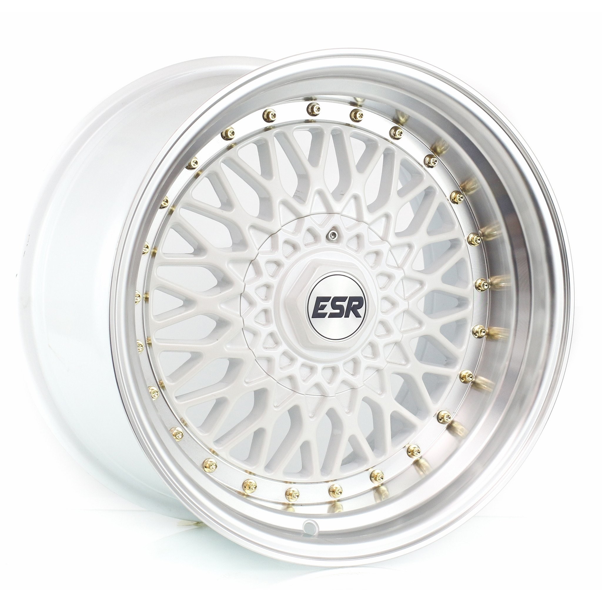 ESR SR03 White with Machined Lip | Lowest Prices | Extreme Wheels