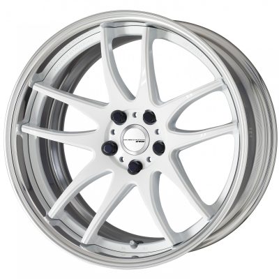 Work  CR 2P Step  White  19x8 Custom Offset & Bolt Pattern