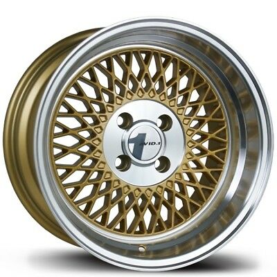 Avid.1  AV18  Gold With Machined Lip  15x8  (+25)  4x100