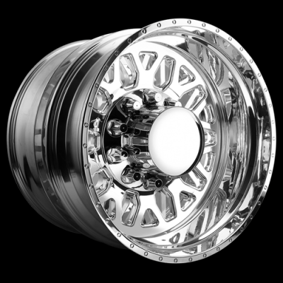 Fuel Forged F19D Polished 22" Custom Dually Set of Wheels