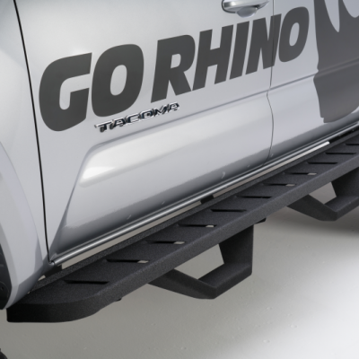 Go Rhino Ford Ranger RB10 Running Boards & 2 Pairs of Drop Steps Complete Kit