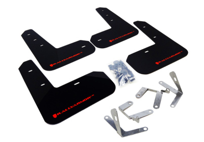 Rally Armor 13+ Subaru BRZ / 13+ Scion FR-S UR Black Mud Flap w/ Red Logo