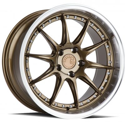 Aodhan DS07 Bronze w/ Machined Lip 19x9.5 (+22) 5x114.3