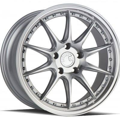 Aodhan DS07 Silver w/ Machined Face 18x8.5 (+35) 5x100