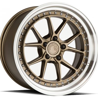 Aodhan DS08 Bronze w/ Machined Lip 18x8.5 (+35) 5x114.3