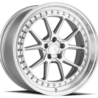 Aodhan DS08 Silver w/ Machined Face 18x8.5 (+35) 5x114.3