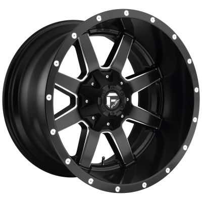 Fuel 1 Piece D538 Maverick Matte Black Milled 20x8.25 (-246) 8x165.1